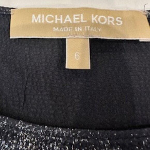 VINTAGE MICHAEL KORS COLLECTION Metallic Silk Sheath Dress – Made in Italy – 6 - Picture 9 of 14
